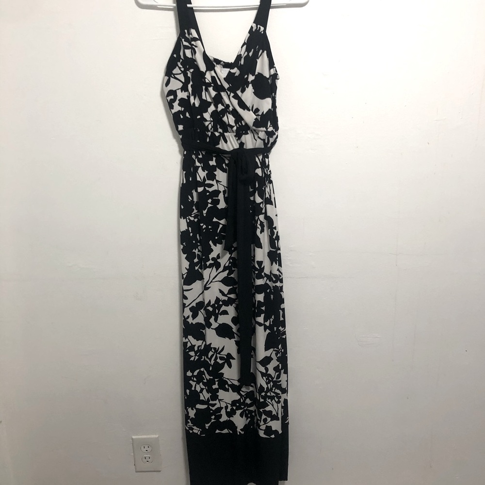 New york & company maxi black and dress